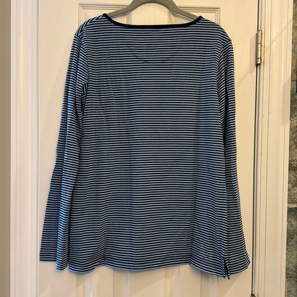 Duluth Trading Co blue striped long sleeve shirt - Picture 5 of 5